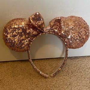 Rose Gold Sequin Minnie Ears